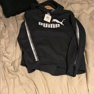 Tape hoody dark gray heather